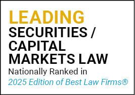 Best Law Firms 2025 Leading Securities/Capital Markets Law