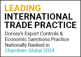 Chambers Global Lead International Trade Practice