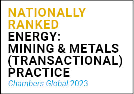 Chambers Global Nationally Ranked Energy Mining 2023