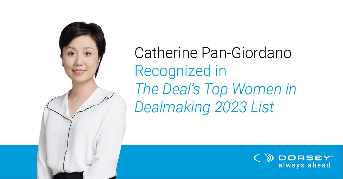 Catherine Pan-Giordano the Deals Top women dealmakers 2023