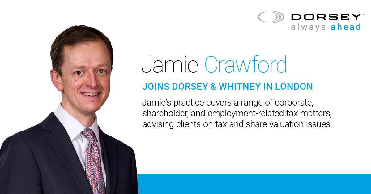 Jamie Crawford Joins Dorsey & Whitney