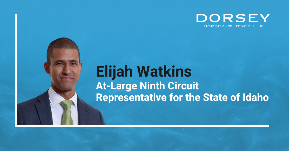 Elijah Watkins At-Large Ninth Circuit Representative for the State of Idaho